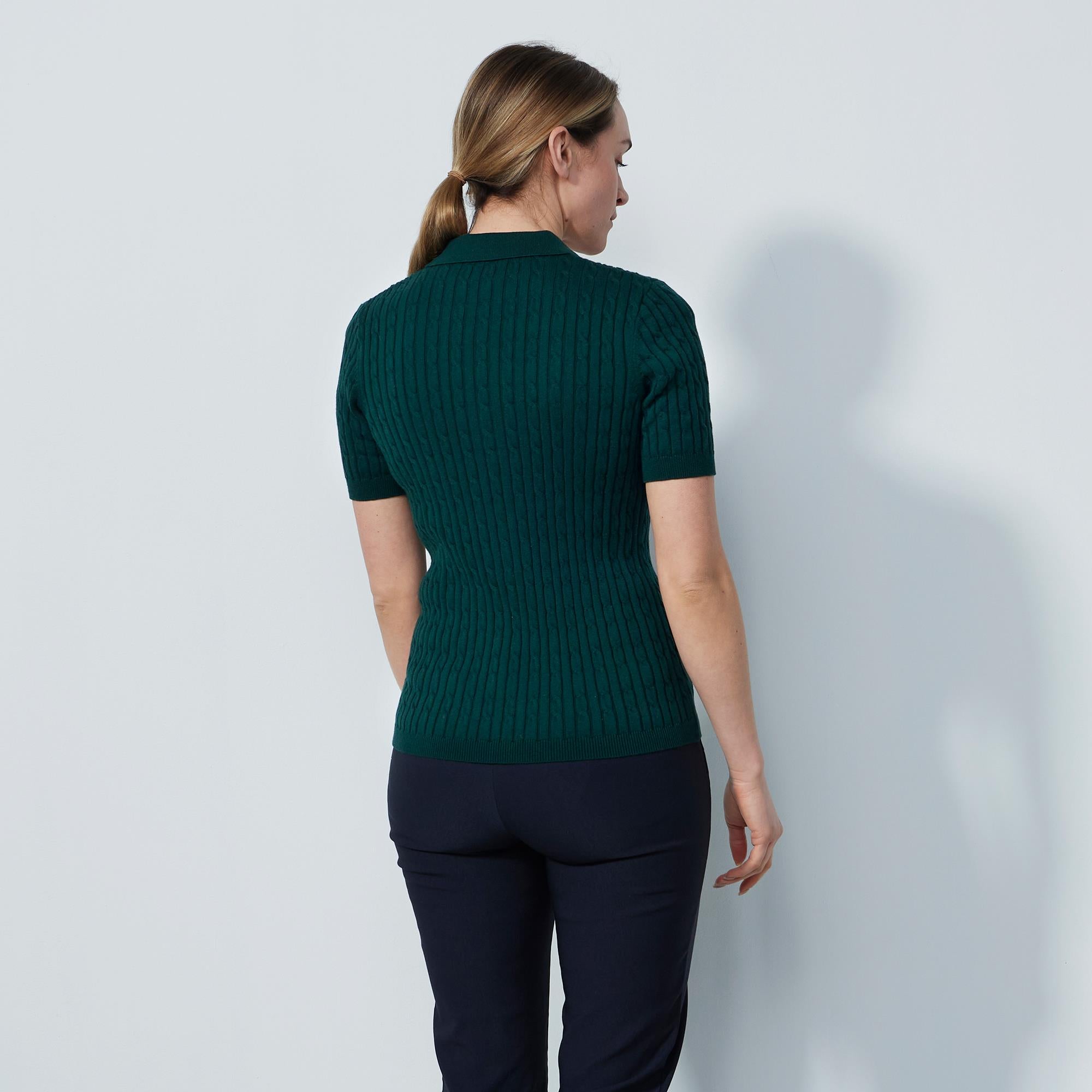 Daily Sports Madelene Knitted Ladies Golf Polo Shirt Nori Green